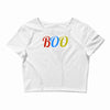 boo halloween Crop Top