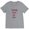 i finally fixed the sink V-Neck Tee