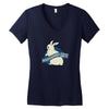 jurassic bunnies Women's V-Neck T-Shirt