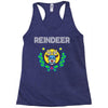 reindeer christmas Racerback Tank