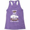 daddy and son not always eye to eye Racerback Tank