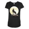 howl at the moon Maternity Scoop Neck T-shirt