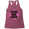 strong than cancer Racerback Tank