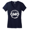 gmo test subject v2 anti gmo soy fruit vegetables Women's V-Neck T-Shirt
