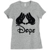 mickey mouse sexy dope Ladies Fitted T-Shirt