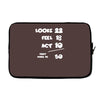 looks feel act 50 Laptop sleeve
