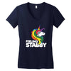 feeling stabby Women's V-Neck T-Shirt