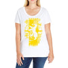 badger crest Ladies Curvy T-Shirt