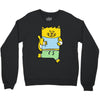 meow is running Crewneck Sweatshirt