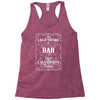 The Legendary Dad World Champion Father Racerback Tank