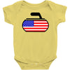 usa curling Baby Bodysuit