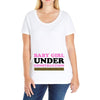 Baby Girl Under Construction Ladies Curvy T-Shirt