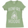bonfire hoodie Ladies Fitted T-Shirt