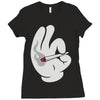 mickey mouse high pop Ladies Fitted T-Shirt