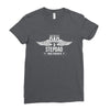 i have two titles dad and stepdad Ladies Fitted T-Shirt