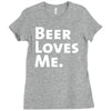 beer loves me Ladies Fitted T-Shirt