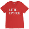 latte and lipstick V-Neck Tee