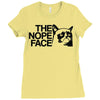 nope Ladies Fitted T-Shirt