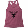 deer head vector Racerback Tank