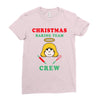 christmas baking team crew angel Ladies Fitted T-Shirt