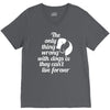 the only thing wrong with dogs V-Neck Tee