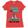 papa und sohn Ladies Fitted T-Shirt