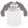 Bisexual Dictionary 3/4 Sleeve Shirt
