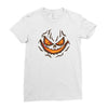 pumpkin face Ladies Fitted T-Shirt