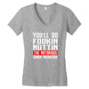 the notorious conor mcgregor fookin nuttin Women's V-Neck T-Shirt