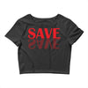 save red Crop Top