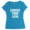 personalised Women's Triblend Scoop T-shirt