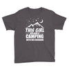 Camper Couple Girl White Youth Tee