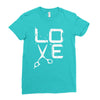 shear love Ladies Fitted T-Shirt