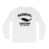 narwhal whale Long Sleeve Shirts