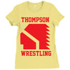 Thompson High School Wrestling (Vision Quest) Ladies Fitted T-Shirt