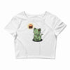 zombie cat Crop Top