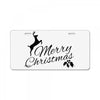 merry christmas flower License Plate