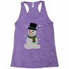 christmas snowman Racerback Tank