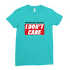 Breaking News i Don't Care Ladies Fitted T-Shirt