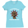 id rather be fighting the man Ladies Fitted T-Shirt