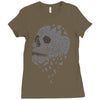 skull triangle Ladies Fitted T-Shirt