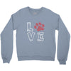 love paw rhinestud Crewneck Sweatshirt