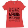 Born In December Ladies Fitted T-Shirt