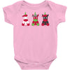 Three Cute But Angry Unicorn Baby Onesie