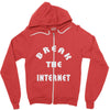 break the internet tie dye girls muscle top Zipper Hoodie