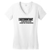 i am an accountant t shirt funny profession shirt tee gift for account Women's V-Neck T-Shirt