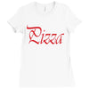 pizza Ladies Fitted T-Shirt