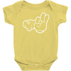 rude hands, ideal gift or birthday present. Baby Onesie