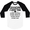 I Love You Grandpa 3/4 Sleeve Shirt