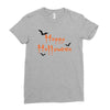 happy halloween Ladies Fitted T-Shirt